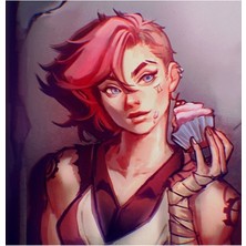 Jeronkarji Sıcak Vı Arcane Lol Tablo Ahşap Poster Dekoratif