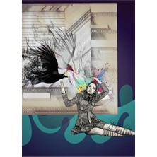 Jeronkarji Birds Tablo Ahşap Poster Dekoratif