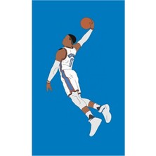 Jeronkarji Russell Westbrook Tablo Ahşap Poster Dekoratif