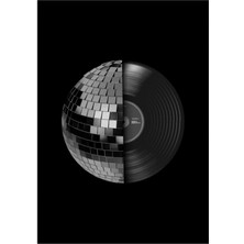 Jeronkarji Disko Tablo Ahşap Poster Dekoratif