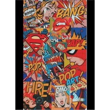 Jeronkarji Süper Kahraman Pop Art Dekorları Ahşap Poster Dekoratif G2