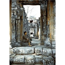 Jeronkarji Geçen Zaman - Angkor Tapınakları, Kamboçya Tablo Ahşap Poster Dekoratif