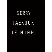 Jeronkarji Üzgünüm Taekook Benim Tablo Ahşap Poster Dekoratif KOD2403