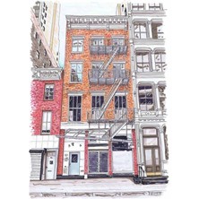 Jeronkarji Küçük Bir Hayat Kitabı Lispenard Caddesi Hanya Yanagihara New York Tablo Ahşap Poster Dekoratif