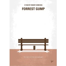 Jeronkarji NO193- Forrest Gump Tablo Ahşap Poster Dekoratif