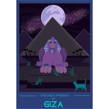 Jeronkarji Giza'nın Büyük Piramidi Tablo Ahşap Poster Dekoratif