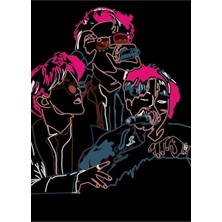 Jeronkarji Bts - Jungkook Rm Suga Art Koop Tablo Ahşap Poster Dekoratif KOD1002