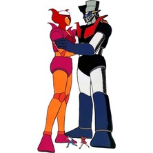 Jeronkarji Mazinger ve Afrodit Robot Aşkı Tablo Ahşap Poster Dekoratif