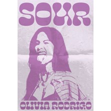 Jeronkarji Olivia Rodrigo Sour Tablo Ahşap Poster Dekoratif