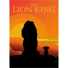 Jeronkarji Aslan Kral Tablo Ahşap Poster Dekoratif