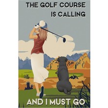 Jeronkarji Golf Sahası Arama Tablo Ahşap Poster Dekoratif