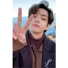 Jeronkarji Vee Taehyung Tablo Ahşap Poster Dekoratif KOD4426