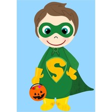 Jeronkarji Süper Kahraman Çocuk Şaka Mı Şakacı Açık Ten Kahverengi Saçlı Ahşap Poster Dekoratif