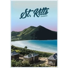 Jeronkarji Saint Kitts Tablo Ahşap Poster Dekoratif