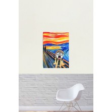 Jeronkarji Kimetsu No Yaiba Zenitsu Edvard Munch Tablo Ahşap Poster Dekoratif