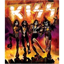 Jeronkarji Kiss The Band- Rock Grubu Hard Rock Kiss Ordusu Destroyer Tablo Ahşap Poster Dekoratif