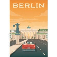 Jeronkarji Berlin - Almanya Tablo Ahşap Poster Dekoratif