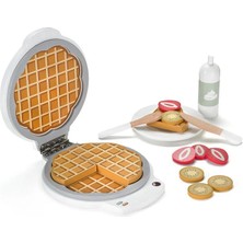 Nazik Endam Waffle Iron Çocuk Bıstro Ahşap Eğitici Mutfak Oyun Seti