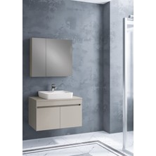 Denko Etna 80 cm Kül Gri Banyo Dolabı