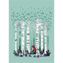 Jeronkarji Birches Tablo Ahşap Poster Dekoratif