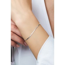 Azuris Silver 925K Gümüş Sepantin Zincir Bileklik