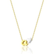 Azuris 925K Gümüş Üç Boyutlu Elyazısı Kalp A Harfi