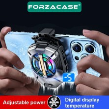 Forzacase FC594 5000 Rpm Kablolu Dijital Göstergeli Işıklı Cep Telefonu Soğutucu Isı Önleyici Fan