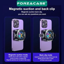 Forzacase FC591 5000 Rpm Kablolu Dijital Göstergeli Işıklı Cep Telefonu Soğutucu Isı Önleyici Fan