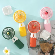 Robeve Mini Fan Vantilatör Masaüstü Taşınabilir Vantilatör Telefon Stantlı 2si 1 Arada Vantilatör Mini Fan