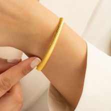 Sembol Gold Altın Hediyelik Bilezik Su Dalgası