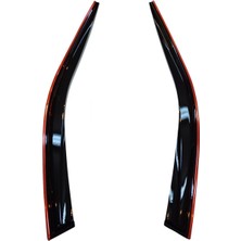 Balp Volkswagen Transporter T5 Kırmızı Kromlu Cam Rüzgarlığı 2003-2016 Arası 2-Li