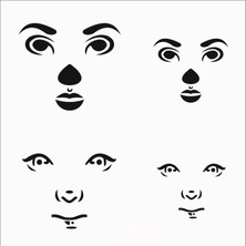 Stencil Sarayi Boyama Şablon Figür - 8075