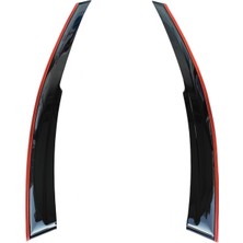 Balp Renault Express Çift Sıra Kırmızı Kromlu Cam Rüzgarlığı 2021 ve Sonrası 2-Li