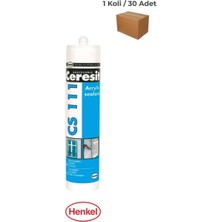 Ceresit CS111 Beyaz (White) Silikonize Akrilik Mastik 240 Ml.henkel