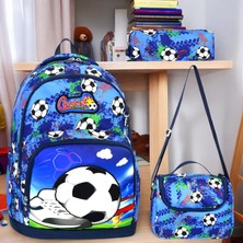 Shopiolog Ilkokul Ortopedik 3'lü Su Geçirmez Termal Beslenme 3 Bölmeli Kemik Fermuar Çanta Beslenme Kalemlik