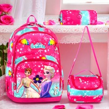 Shopiolog Ilkokul Ortopedik 3'lü Su Geçirmez Termal Beslenme 3 Bölmeli Kemik Fermuar Çanta Beslenme Kalemlik