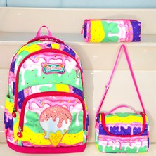 Shopiolog Ilkokul Ortopedik 3'lü Su Geçirmez Termal Beslenme 3 Bölmeli Kemik Fermuar Çanta Beslenme Kalemlik