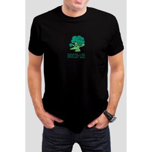Broco - Lee Baskılı Siyah Unisex Tişört C361