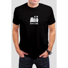 T-35 Boo - Ling Baskılı Beyaz Unisex Tişört C558