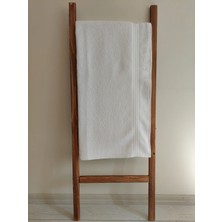 Nurpak %100 Pamuklu Büyük Boy Beyaz Banyo Havlusu 90X150CM