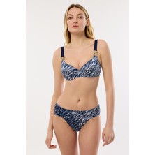 Ayyıldız 4601 Lacivert Desenli Bikini Takımı