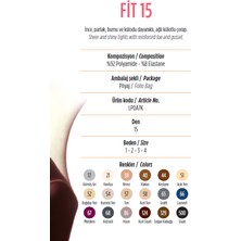 Penti Açık Ten. Fit. Parlak. 15 Den. Ince. Renk No:51. Burnu ve Külodu Dayanıklı, Ağlı, Külotlu Çorap