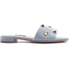Nine West IZRO2 4FX Mavi Kadın Düz Terlik