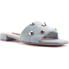 Nine West IZRO2 4FX Mavi Kadın Düz Terlik