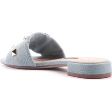 Nine West IZRO2 4FX Mavi Kadın Düz Terlik