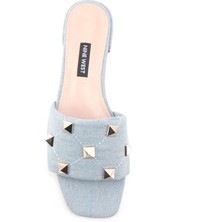 Nine West IZRO2 4FX Mavi Kadın Düz Terlik