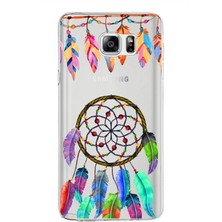 Printify Samsung Galaxy Note 5 ile Uyumlu 1mm Slim Fit Nazar Boncuğu 6 Baskılı Şeffaf Silikon Kılıf