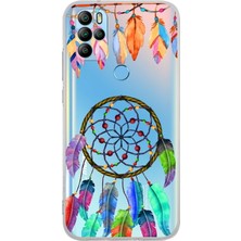 Printify General Mobile Gm 21 Pro ile Uyumlu 1mm Slim Fit Nazar Boncuğu 6 Baskılı Şeffaf Silikon Kılıf