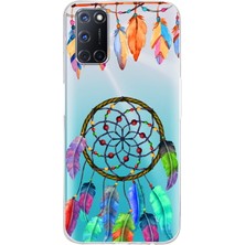 Printify Oppo A72  ile Uyumlu 1mm Slim Fit Nazar Boncuğu 6 Baskılı Şeffaf Silikon Kılıf