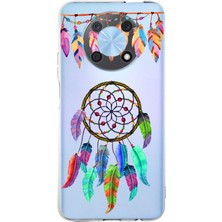 Printify Huawei Nova Y90 ile Uyumlu 1mm Slim Fit Nazar Boncuğu 6 Baskılı Şeffaf Silikon Kılıf